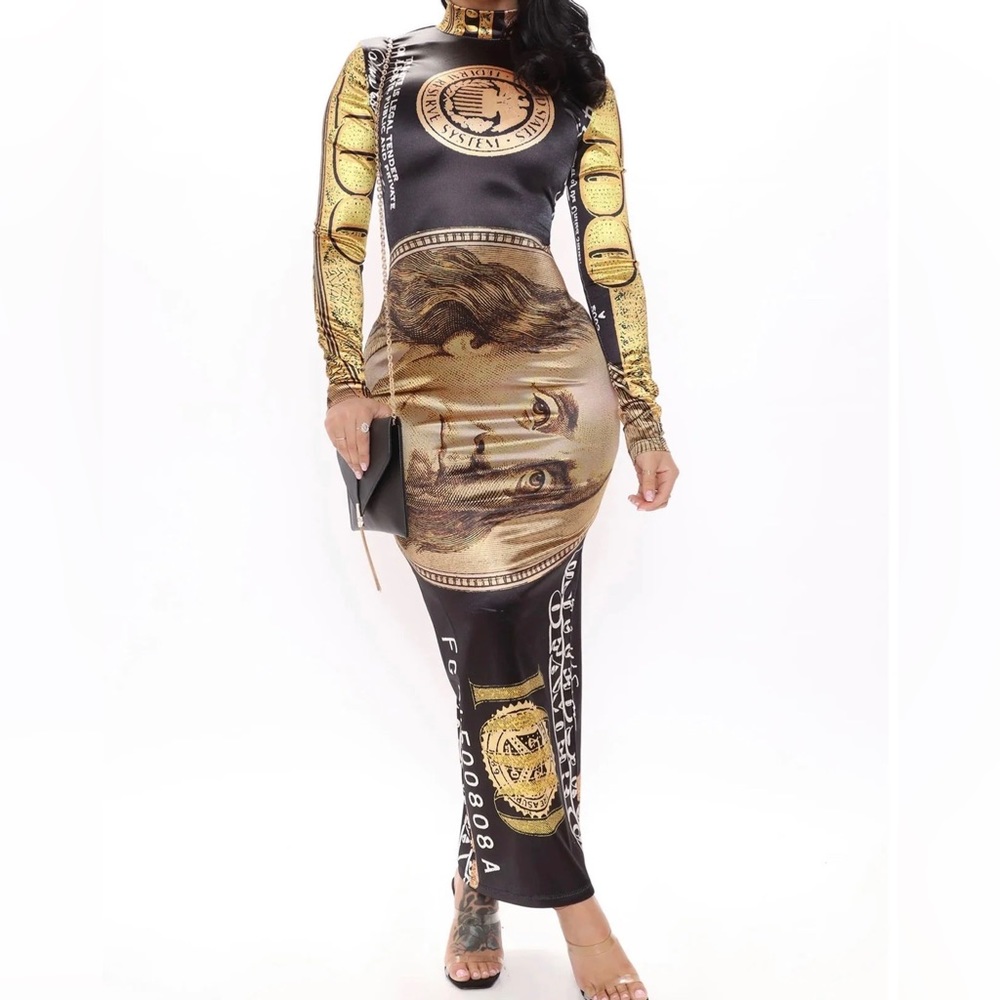 Fashion Nova Money Dress  size S